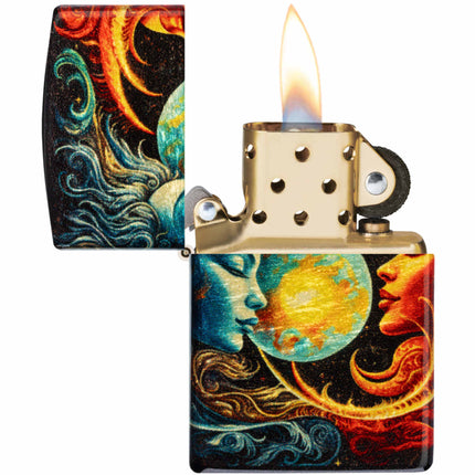 Zippo Lighter: Sun and Moon Design 540 Fusion | 46563