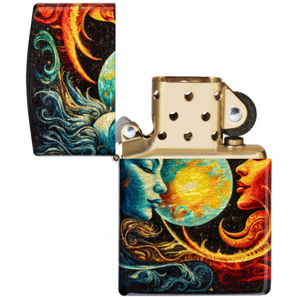 Zippo Lighter: Sun and Moon Design 540 Fusion | 46563
