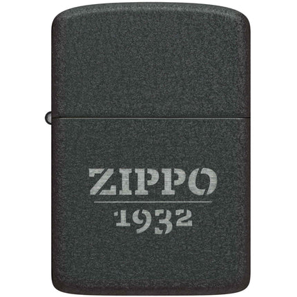 Zippo Lighter: Zippo 1932 Design Black Crackle Finish | 46567