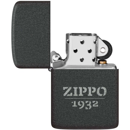 Zippo Lighter: Zippo 1932 Design Black Crackle Finish | 46567