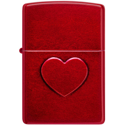 Zippo Lighter: Stamped Heart Design | 46588