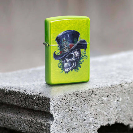 Zippo Lighter: Steampunk Skeleton Design Lurid | 46709