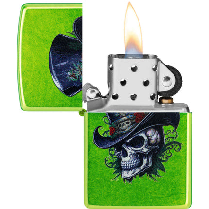 Zippo Lighter: Steampunk Skeleton Design Lurid | 46709