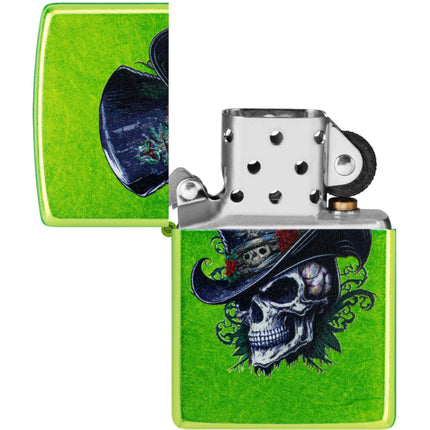 Zippo Lighter: Steampunk Skeleton Design Lurid | 46709