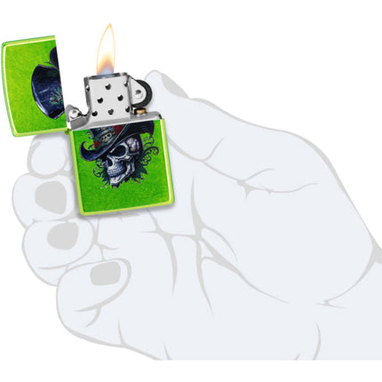 Zippo Lighter: Steampunk Skeleton Design Lurid | 46709