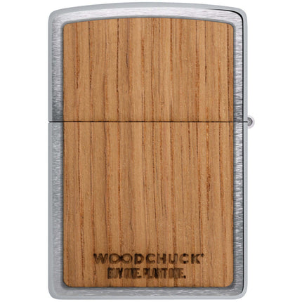 Zippo Lighter: Jack Daniel's® Woodchuck Emblem Brushed Chrome | 48392