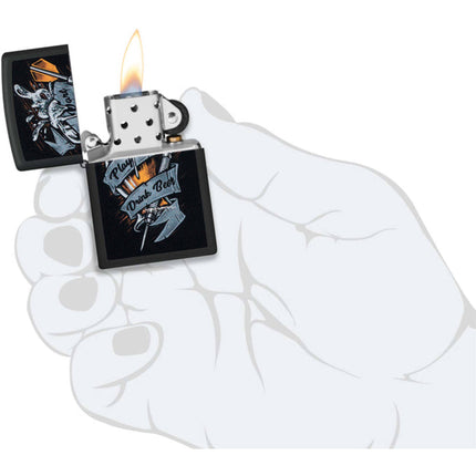 Zippo Lighter: Dart Beer Design Black Matte | 48679