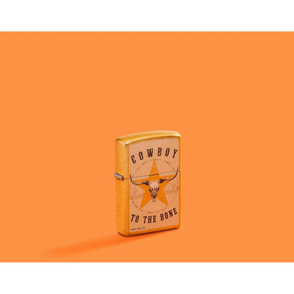 Zippo Lighter: Buck Wear Cowboy To The Bone Design | 48937