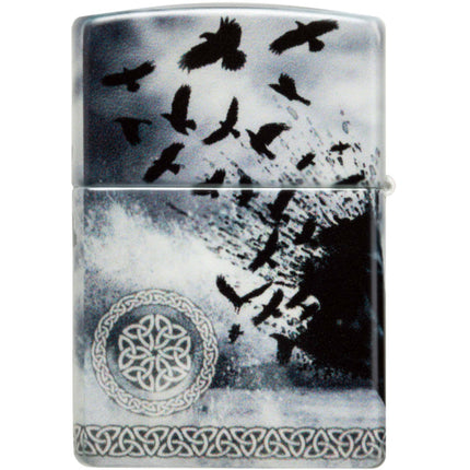 Zippo Lighter: Mazzi Lady with Ravens Design 540 Color | 48969