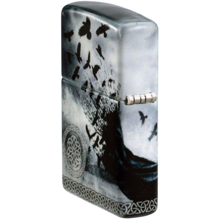 Zippo Lighter: Mazzi Lady with Ravens Design 540 Color | 48969