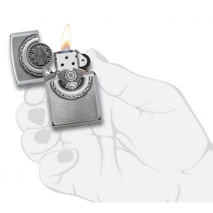 Zippo Lighter: Harley-Davidson® Design Street Chrome | 49175