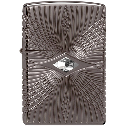 Zippo Lighter: Armor MultiCut Pattern Design with Crystal Black Ice | 49291