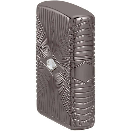 Zippo Lighter: Armor MultiCut Pattern Design with Crystal Black Ice | 49291