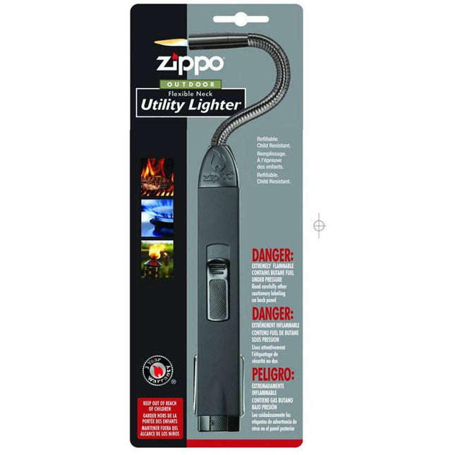 Zippo Lighter: Black Dual Flame Technology Flexible Neck Candle and Grill | 121330