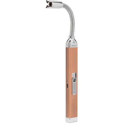 Zippo Lighter: Rose Gold Finish Metal Windproof Arc Rechargeable Candle | 121573