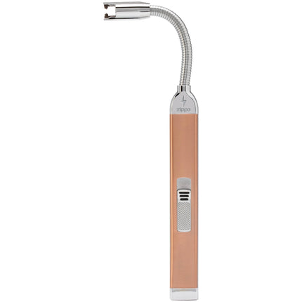 Zippo Lighter: Rose Gold Finish Metal Windproof Arc Rechargeable Candle | 121573
