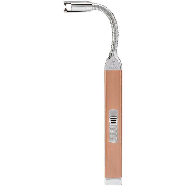 Zippo Lighter: Rose Gold Finish Metal Windproof Arc Rechargeable Candle | 121573