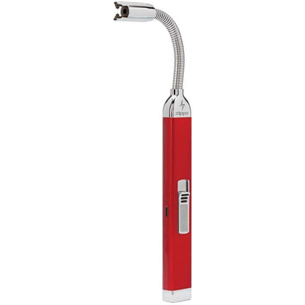 Zippo Lighter: Candy Apple Red Finish Windproof Arc Rechargeable Candle | 121651