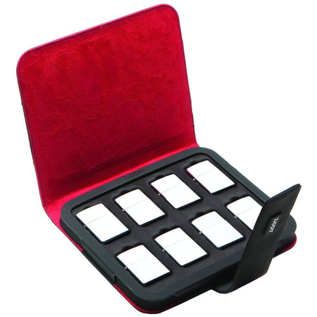 Zippo Lighter Collector Case Black with Velcro Strap Fits 8 Standard Pocket Lighter | 142653
