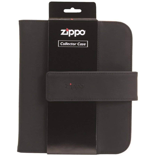 Zippo Lighter Collector Case Black with Velcro Strap Fits 8 Standard Pocket Lighter | 142653