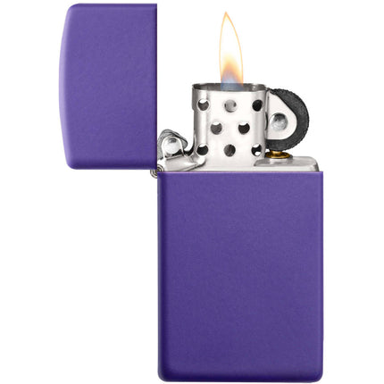Zippo Lighter: Slim Purple Matte | 1637