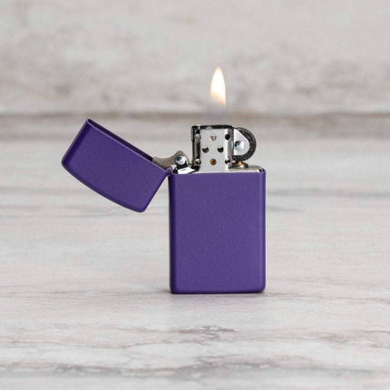 Zippo Lighter: Slim Purple Matte | 1637