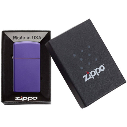 Zippo Lighter: Slim Purple Matte | 1637