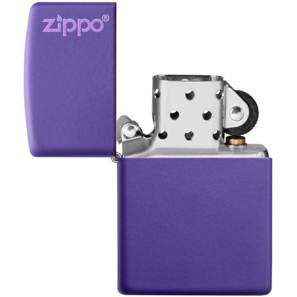 Zippo Lighter: Classic Purple Matte with Zippo Logo | 237ZL