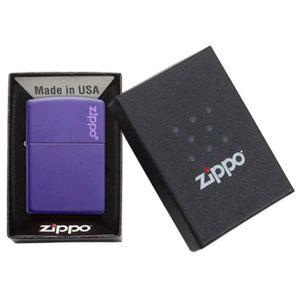 Zippo Lighter: Classic Purple Matte with Zippo Logo | 237ZL