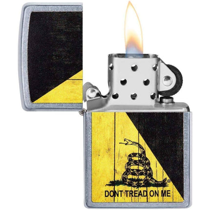 Zippo Lighter: Don't Tread On Me with Coiled Rattle Snake | 29842