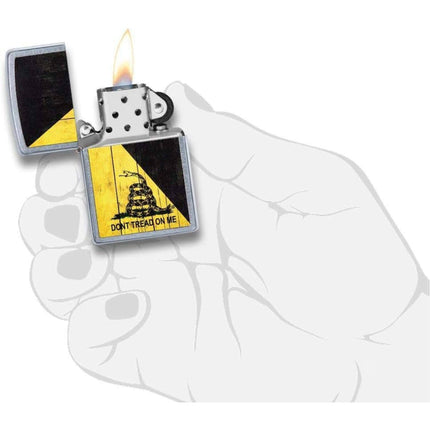 Zippo Lighter: Don't Tread On Me with Coiled Rattle Snake | 29842