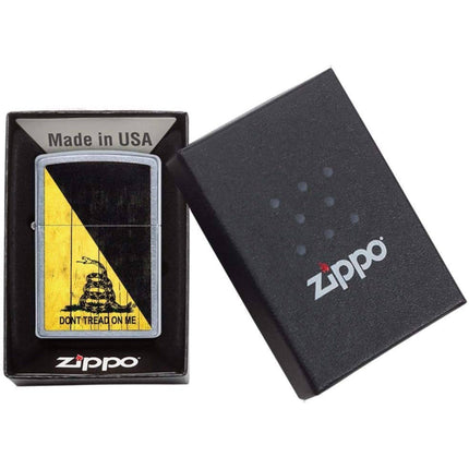 Zippo Lighter: Don't Tread On Me with Coiled Rattle Snake | 29842