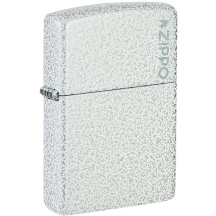 Zippo Lighter: Classic Glacier with Zippo Logo | 46020ZL