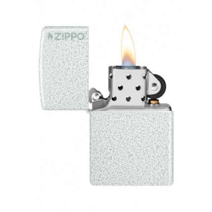 Zippo Lighter: Classic Glacier with Zippo Logo | 46020ZL