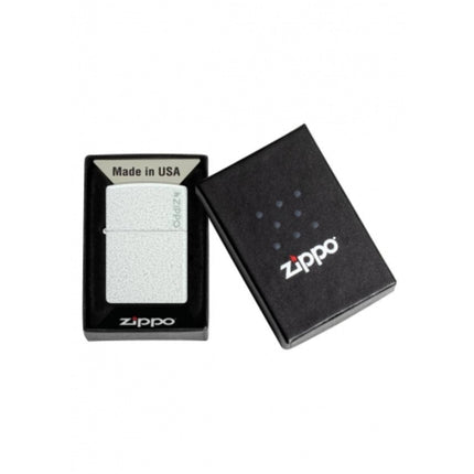 Zippo Lighter: Classic Glacier with Zippo Logo | 46020ZL