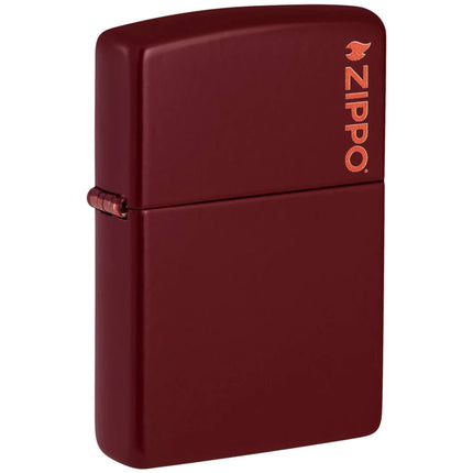 Zippo Lighter: Classic Merlot Rich Red with Zippo Logo | 46021ZL