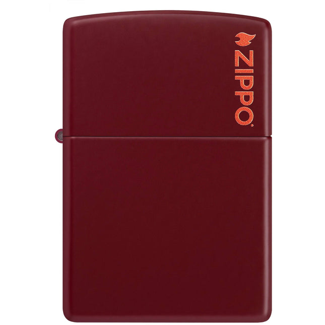 Zippo Lighter: Classic Merlot Rich Red with Zippo Logo | 46021ZL