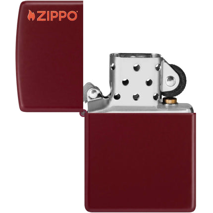 Zippo Lighter: Classic Merlot Rich Red with Zippo Logo | 46021ZL