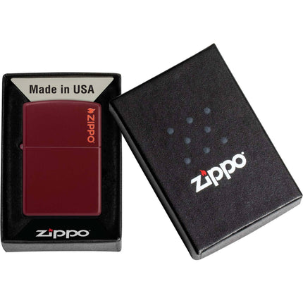 Zippo Lighter: Classic Merlot Rich Red with Zippo Logo | 46021ZL