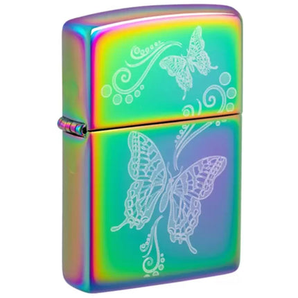 Zippo Lighter: Butterfly with Filigree Design | 46125