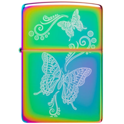 Zippo Lighter: Butterfly with Filigree Design | 46125