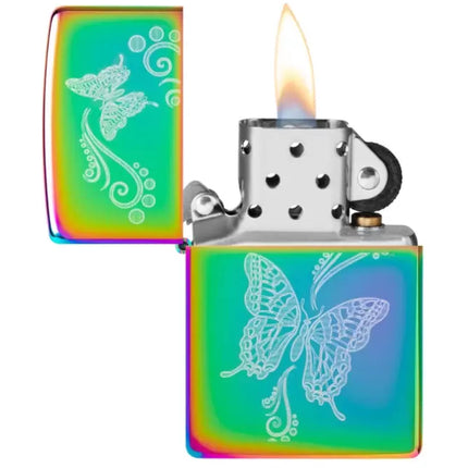 Zippo Lighter: Butterfly with Filigree Design | 46125