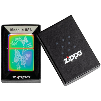 Zippo Lighter: Butterfly with Filigree Design | 46125