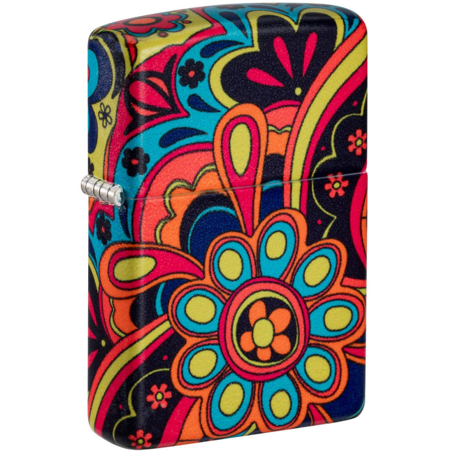 Zippo Lighter: Flower Power Design | 46128