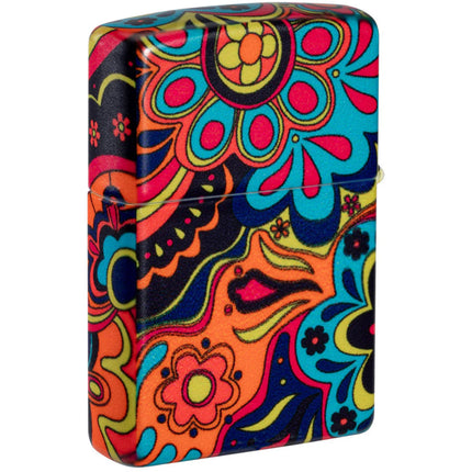 Zippo Lighter: Flower Power Design | 46128