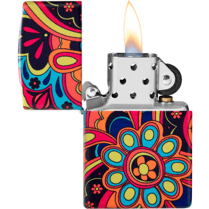 Zippo Lighter: Flower Power Design | 46128