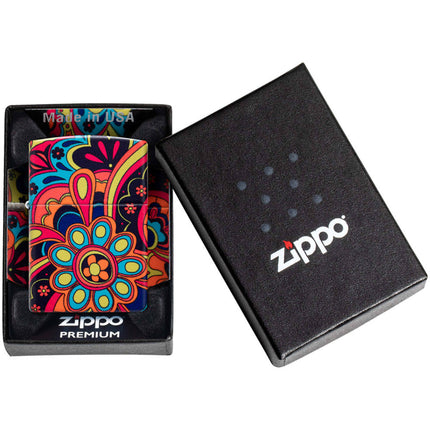 Zippo Lighter: Flower Power Design | 46128