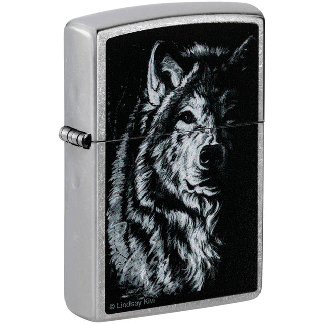 Zippo Lighter: Lindsay Kivi Shadow Wolf | 46149