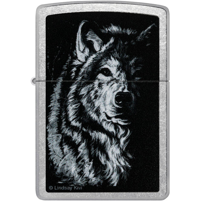 Zippo Lighter: Lindsay Kivi Shadow Wolf | 46149
