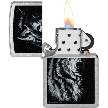 Zippo Lighter: Lindsay Kivi Shadow Wolf | 46149